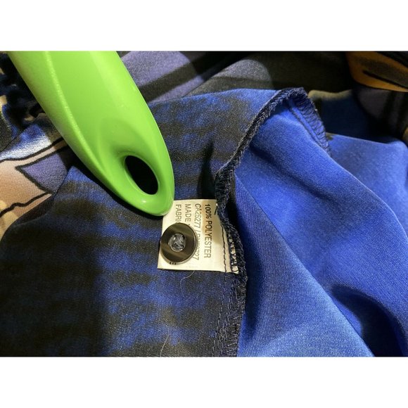 Mecca Clothing Company Size XXL Blue Shirt  Samurai Graphic Big And Tall - Picture 7 of 8